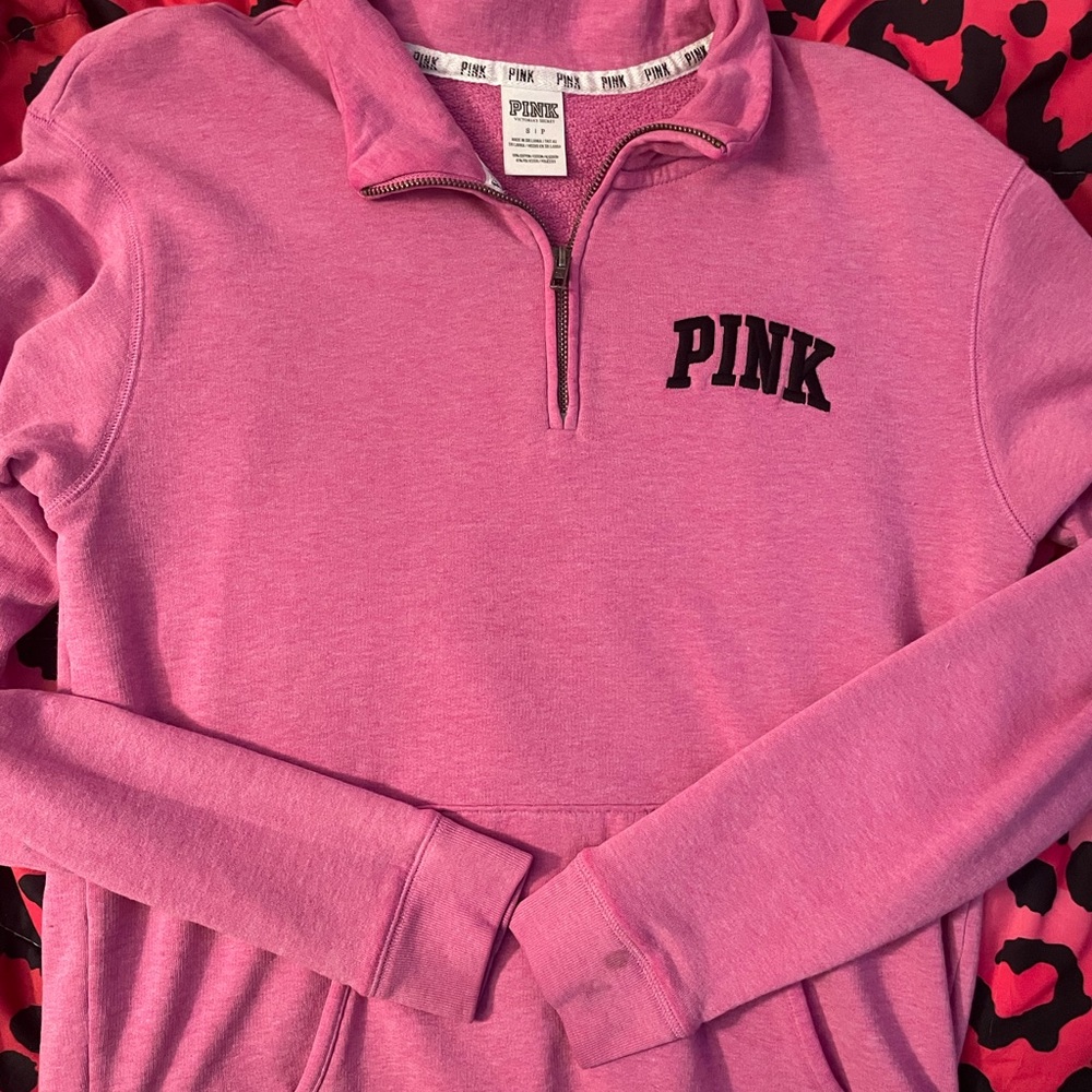 Victoria's Secret Pink Half-Zip Sweater